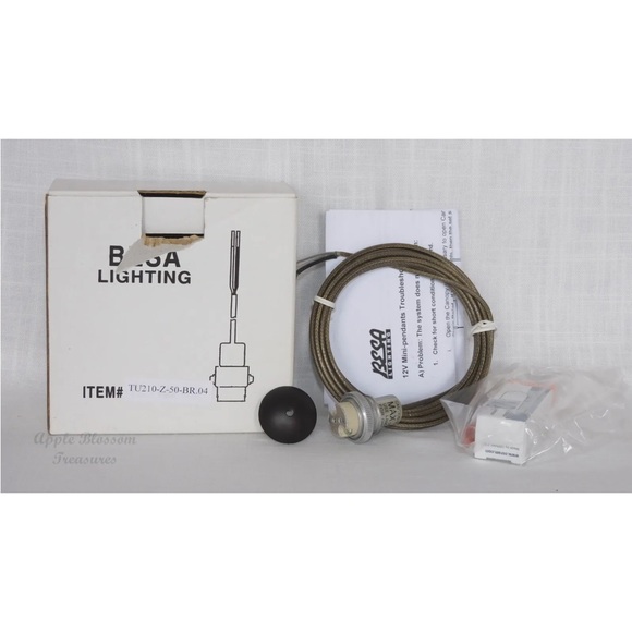 Besa Lighting 1XC-1779CH-BR Mia 12V Mini Pendant-Cherry Glass-Bronze-Disc-NIOB - Picture 10 of 12